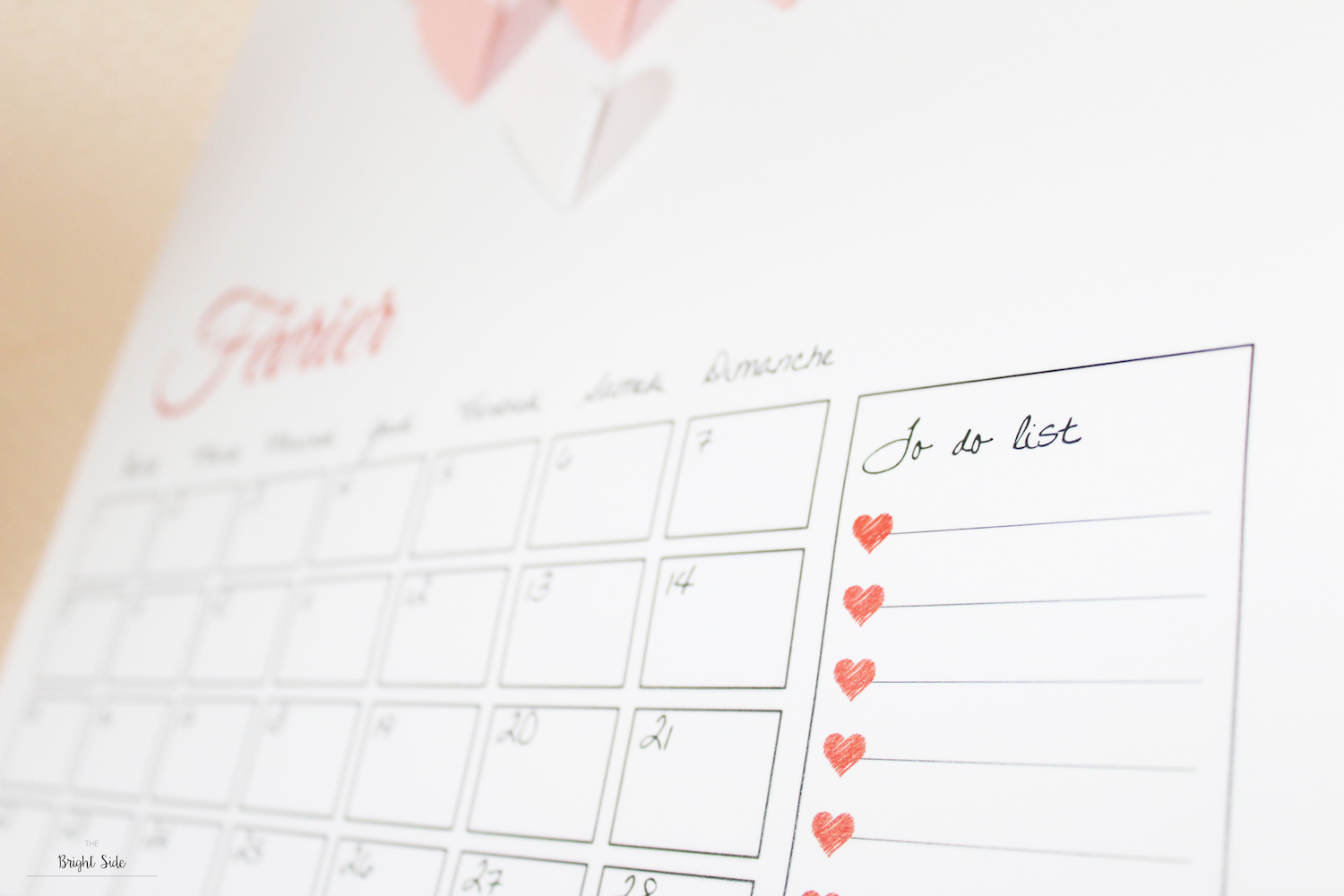 Calendrier de février 2016 & 2017 à imprimer !