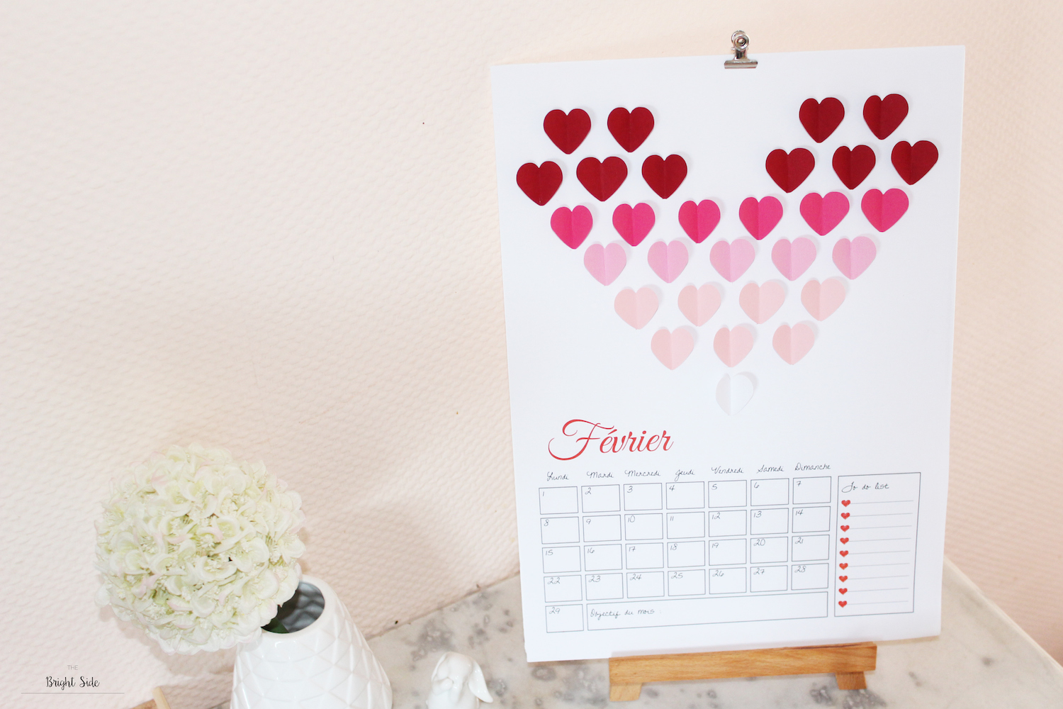 Calendrier de février 2016 & 2017 à imprimer !