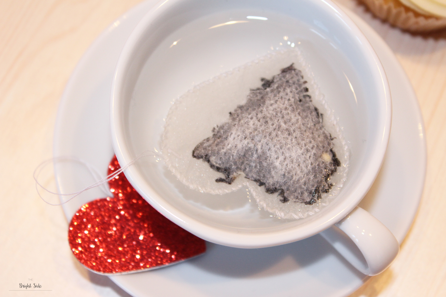 Sachets de thé en forme de coeur