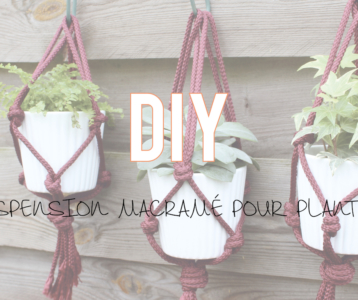 DIY | Suspension macramé pour plantes 🌿