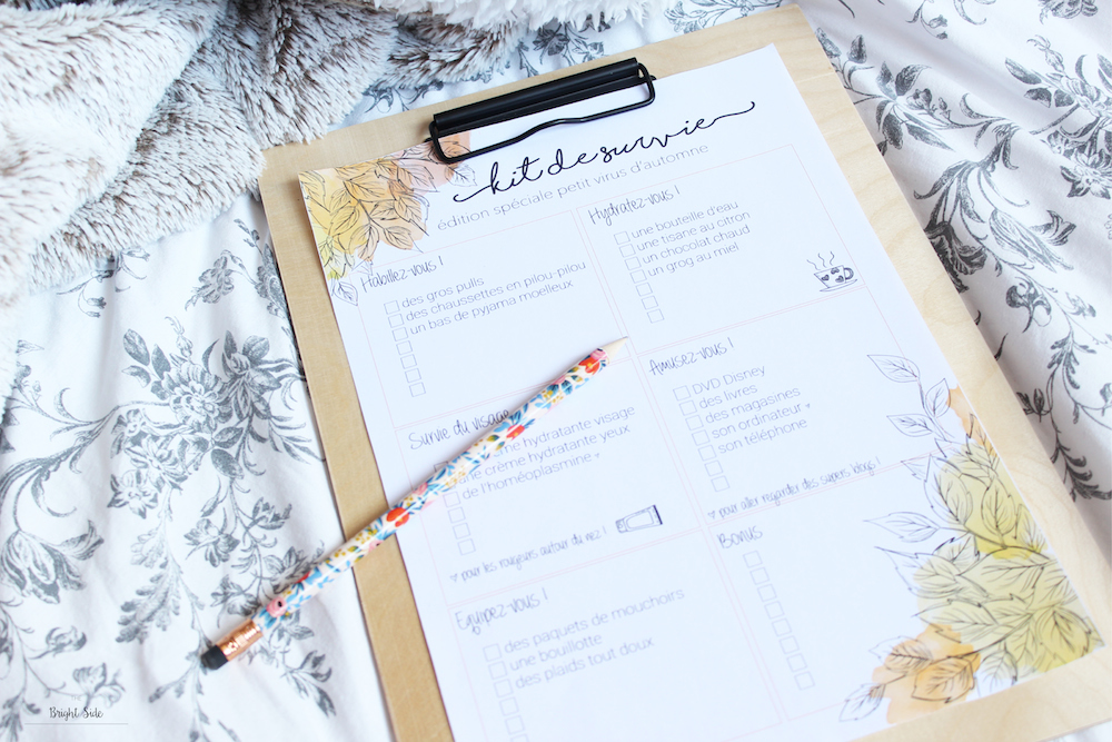 Free Printable | Kit de survie maladie d'automne 😷
