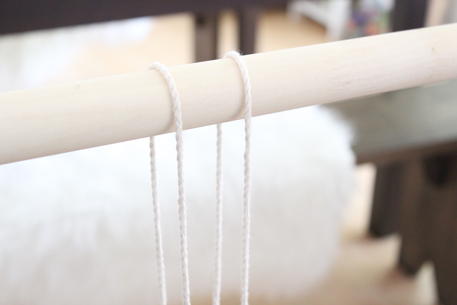 DIY rideau en macramé