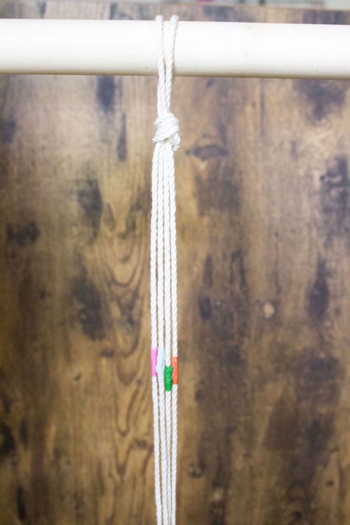 DIY rideau en macramé
