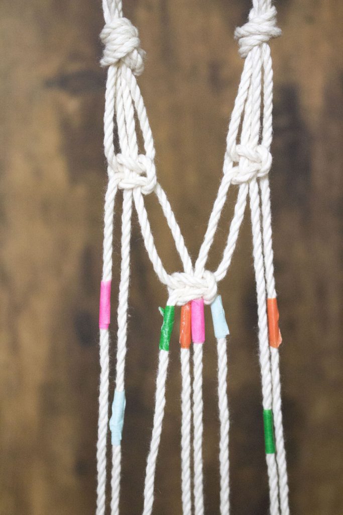 DIY rideau en macramé