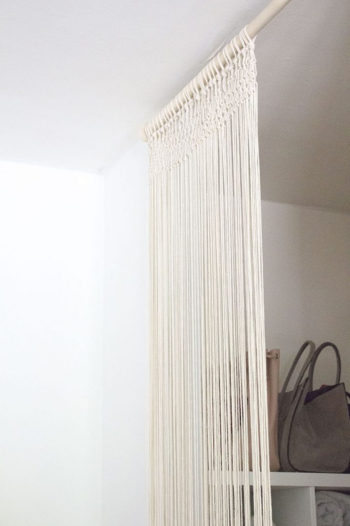 DIY rideau en macramé