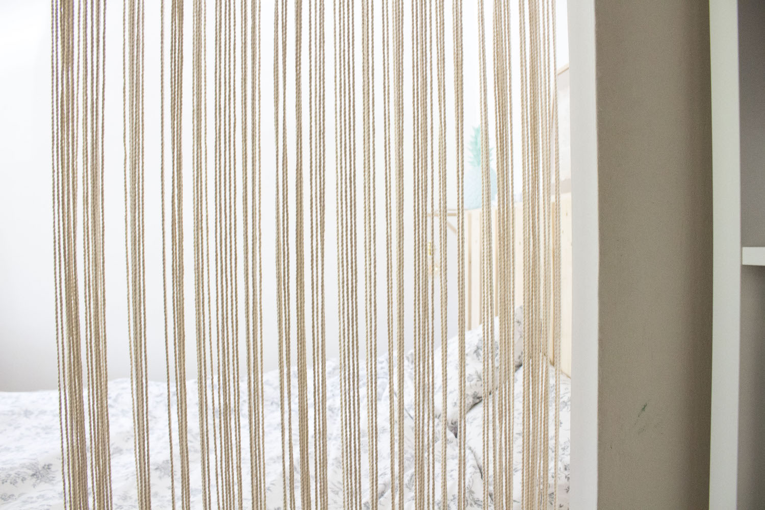 DIY rideau en macramé