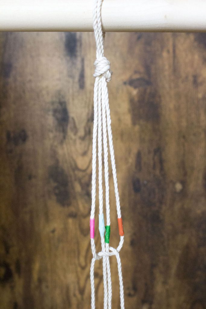 DIY rideau en macramé