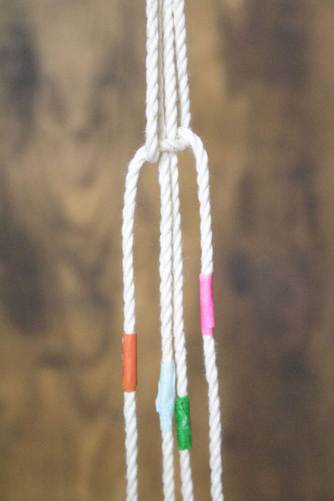 DIY rideau en macramé