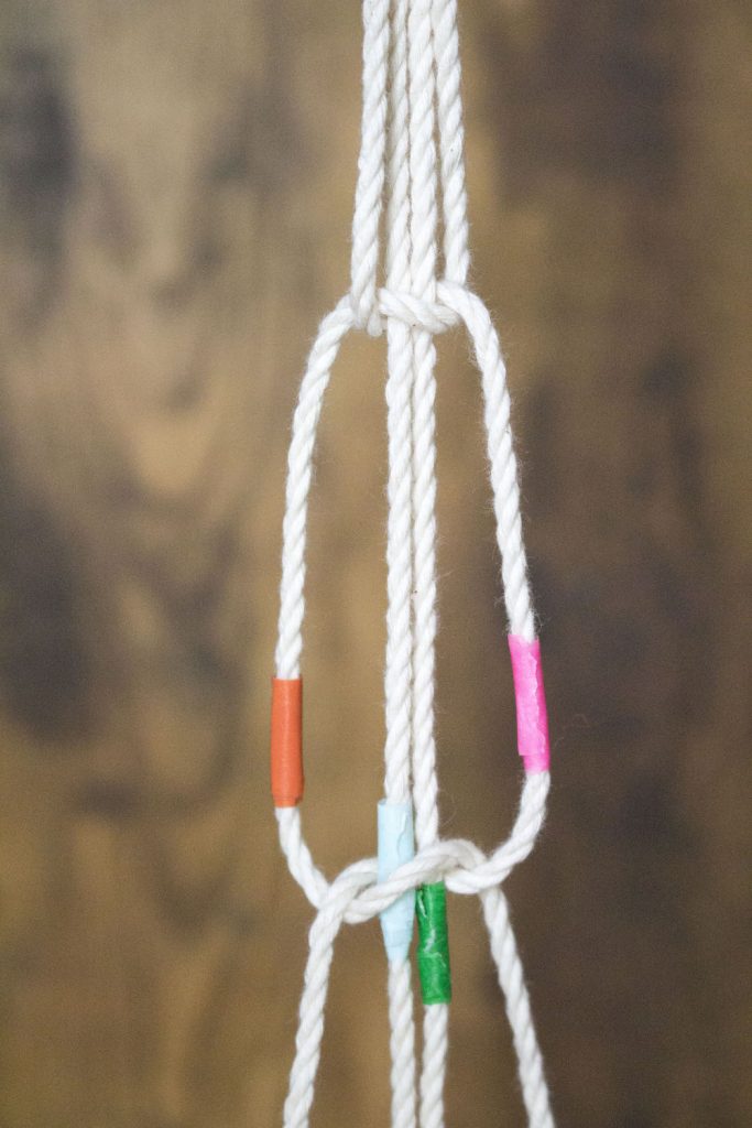 DIY rideau en macramé