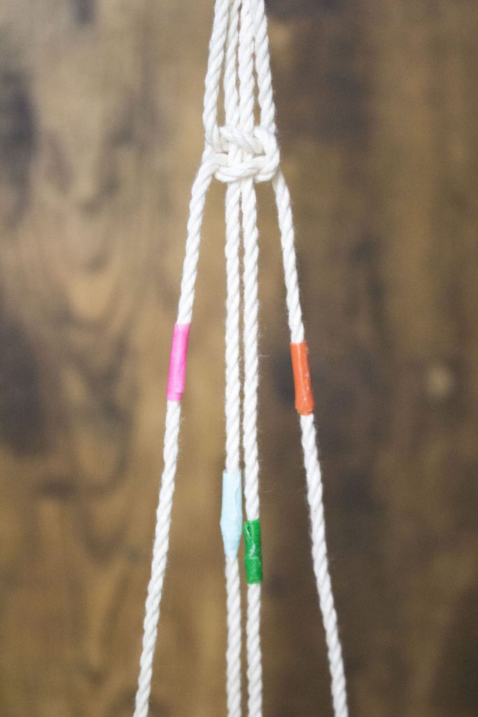 DIY rideau en macramé
