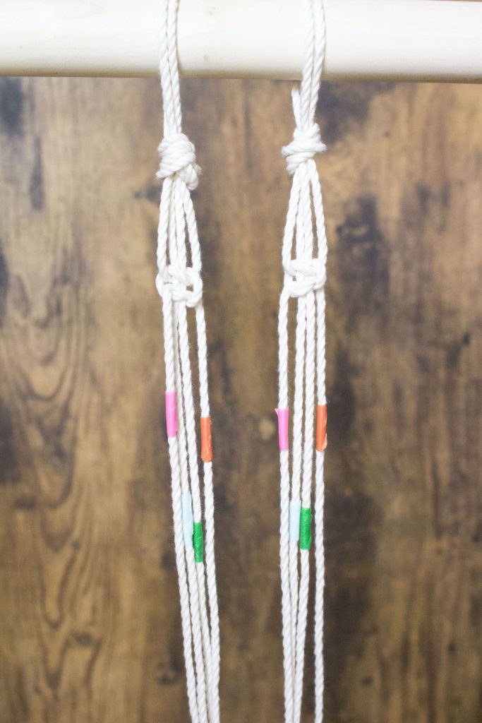 DIY rideau en macramé