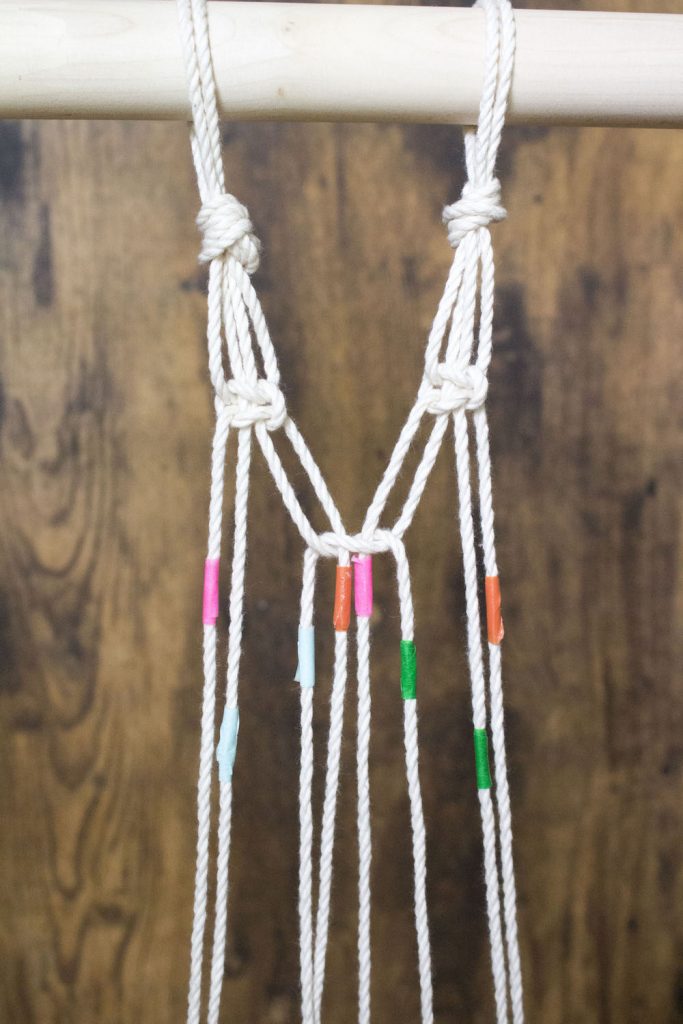 DIY rideau en macramé
