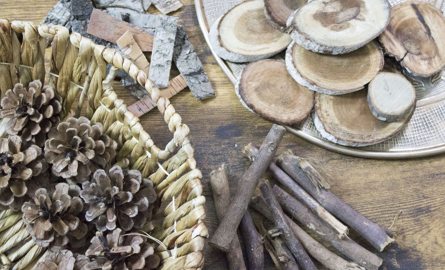 DIY d'automne - Décorations boisées : cadre, photophore...