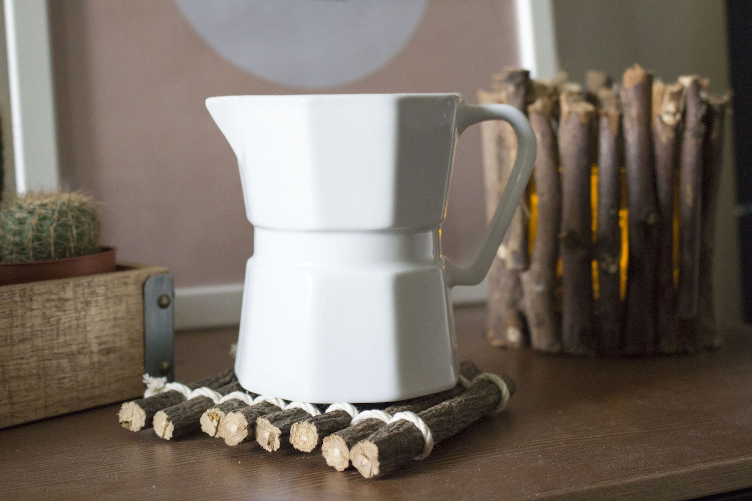 DIY d'automne - Décorations boisées : cadre, photophore...