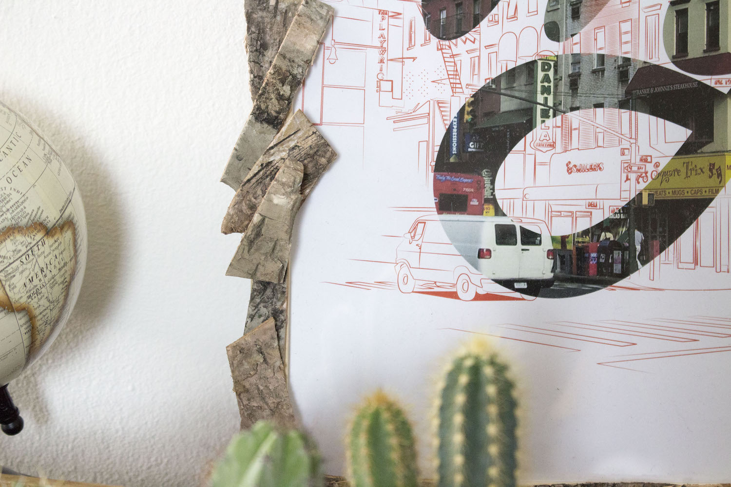 DIY d'automne - Décorations boisées : cadre, photophore...