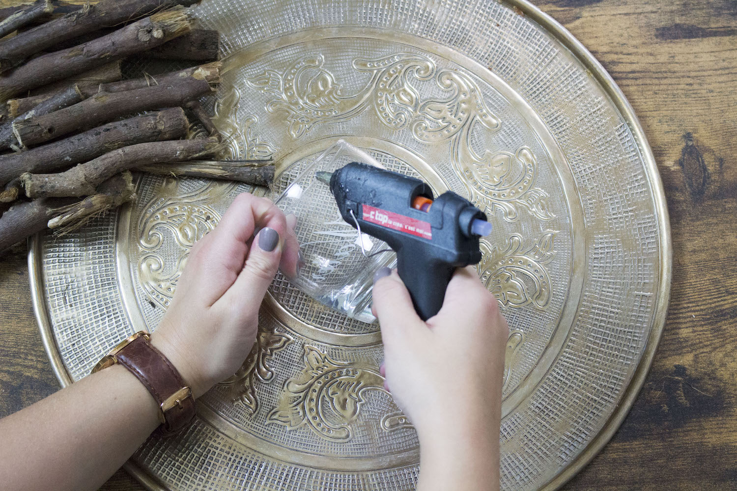 DIY d'automne - Décorations boisées : cadre, photophore...