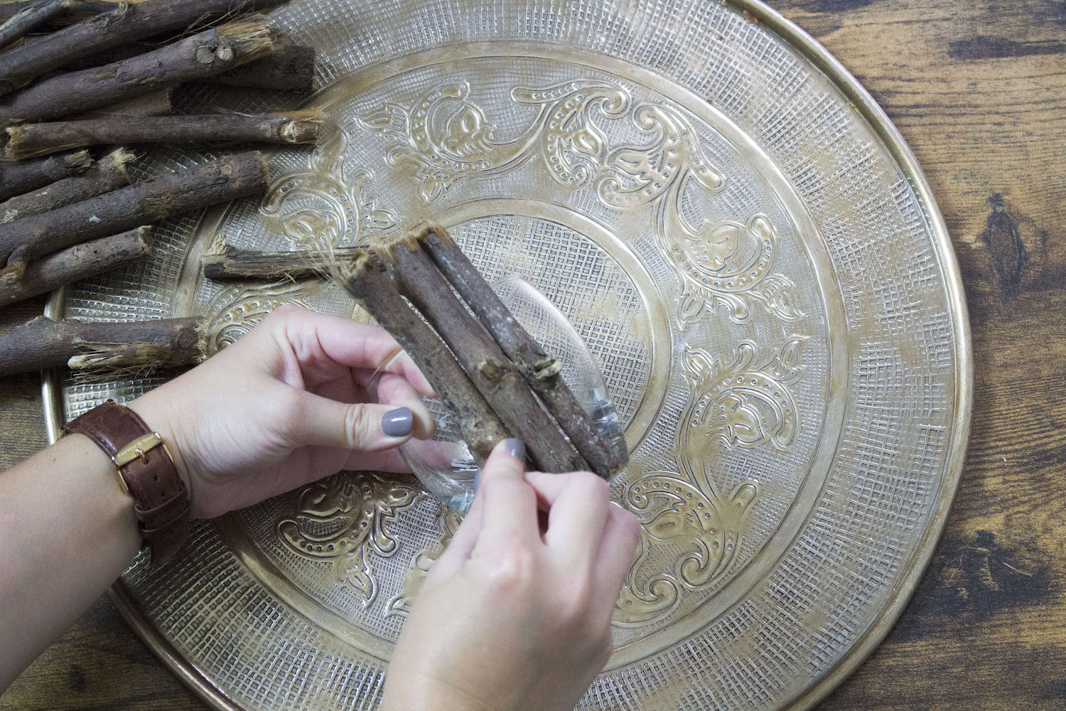 DIY d'automne - Décorations boisées : cadre, photophore...