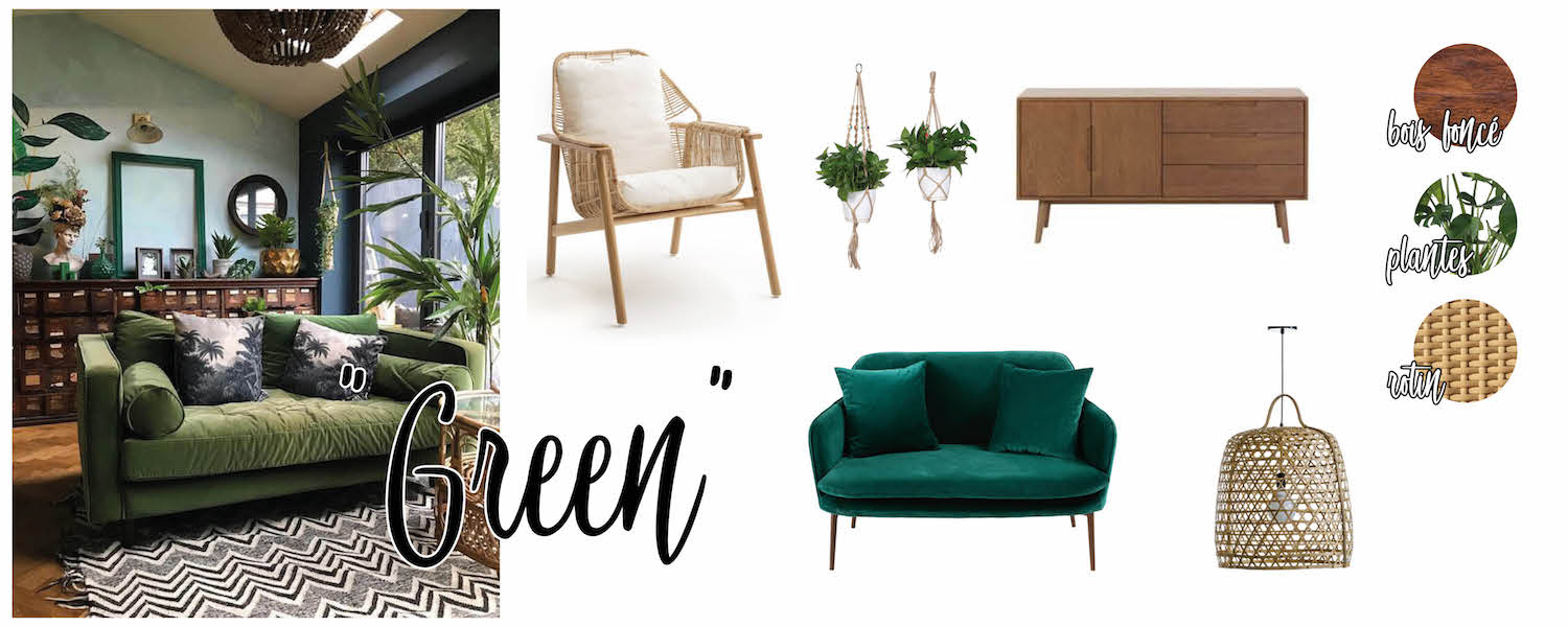 Inspirations déco : salon Green
