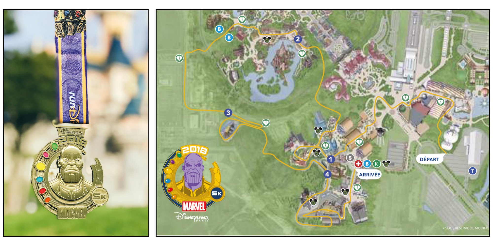 Courses RunDisney 2018 - 5k parcours